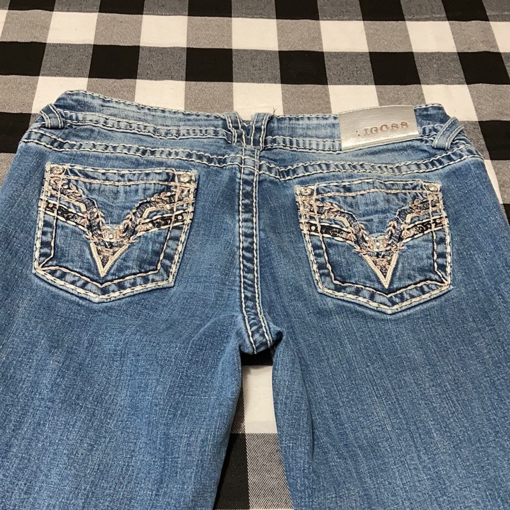 Vigoss Chelsea Capri Jeans Size 9/10 x 21  Bling